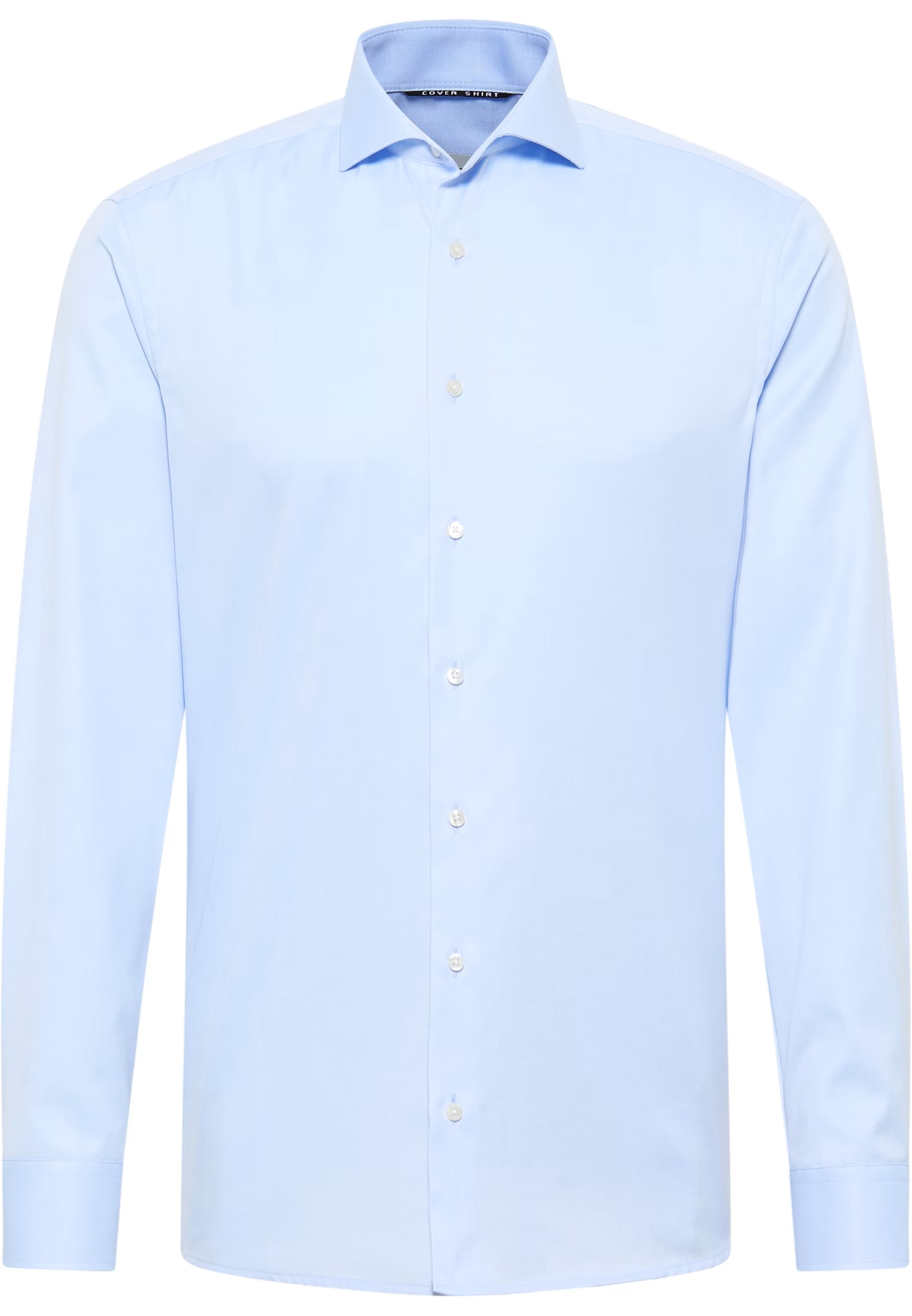 Twill-Hemd ETERNA COVER SHIRT Slim Fit, skyblue, Langarm, ohne Brusttasche