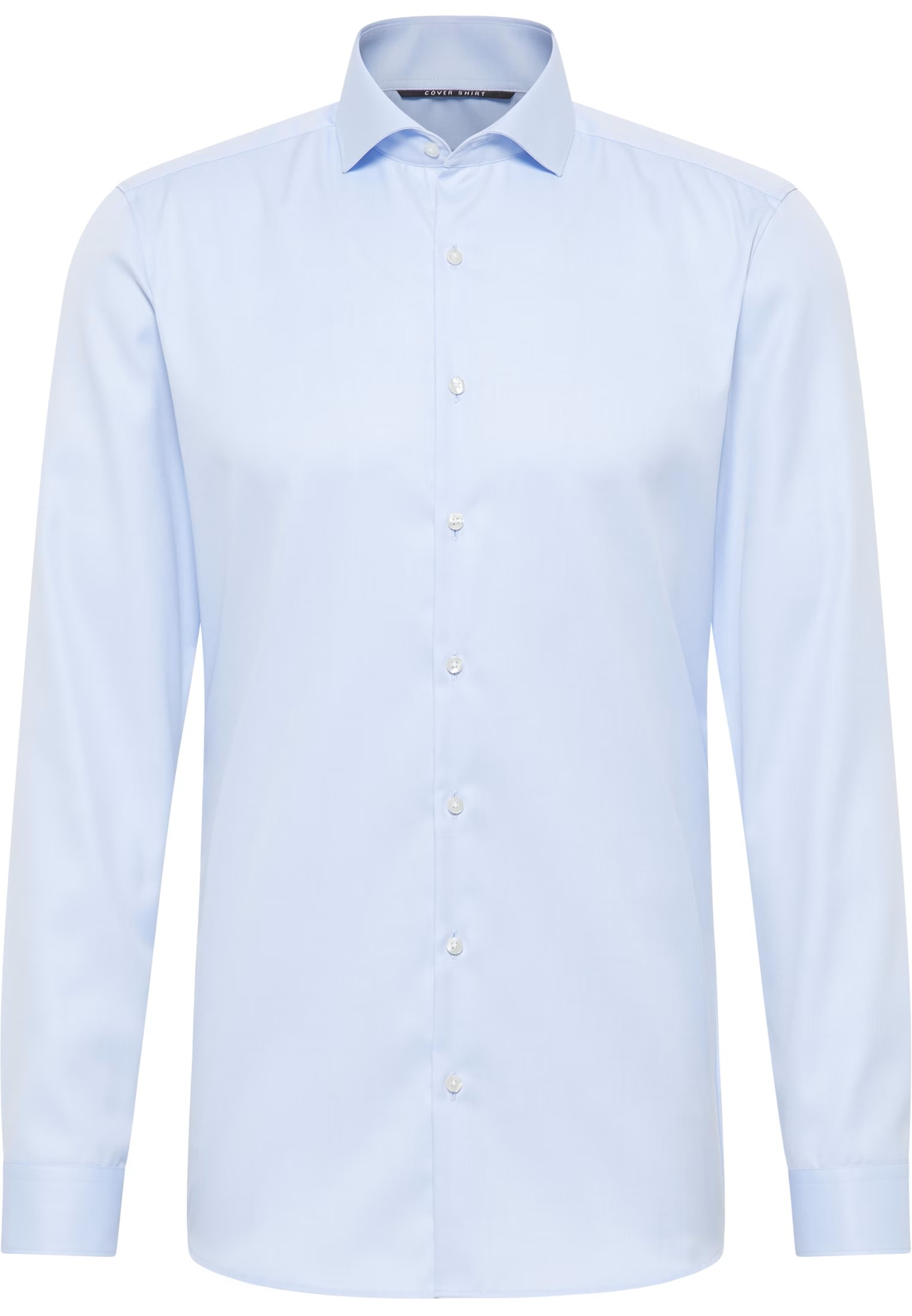 Twill-Hemd ETERNA COVER SHIRT Super Slim, skyblue, Langarm, ohne Brusttasche