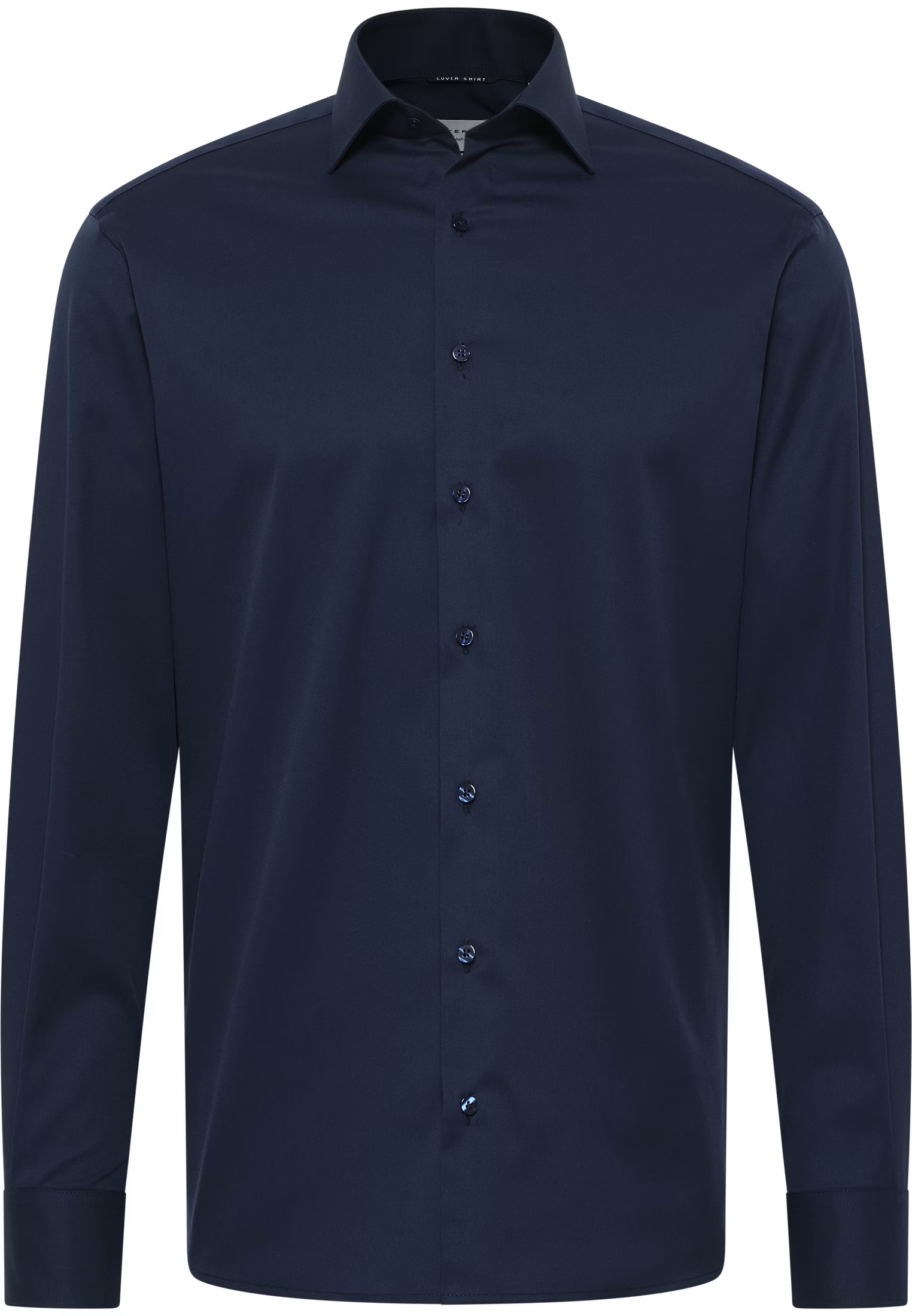 Twill-Hemd ETERNA COVER SHIRT Modern Fit, marine, Langarm, ohne Brusttasche