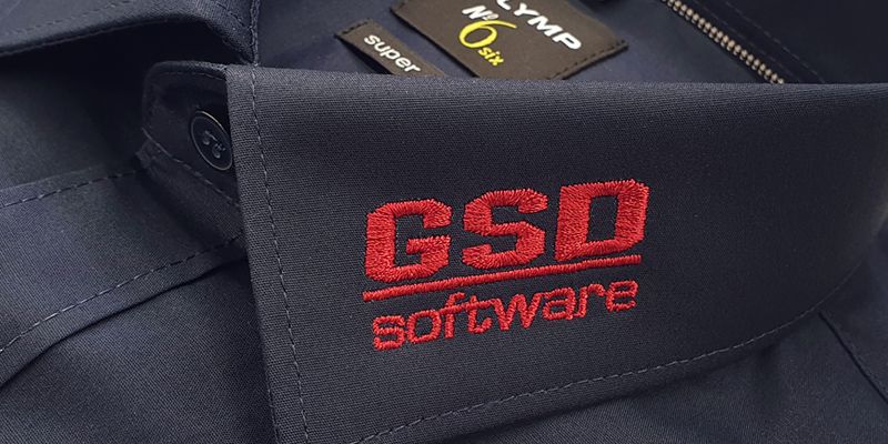 Hemd mit Bestickung "GSD software"